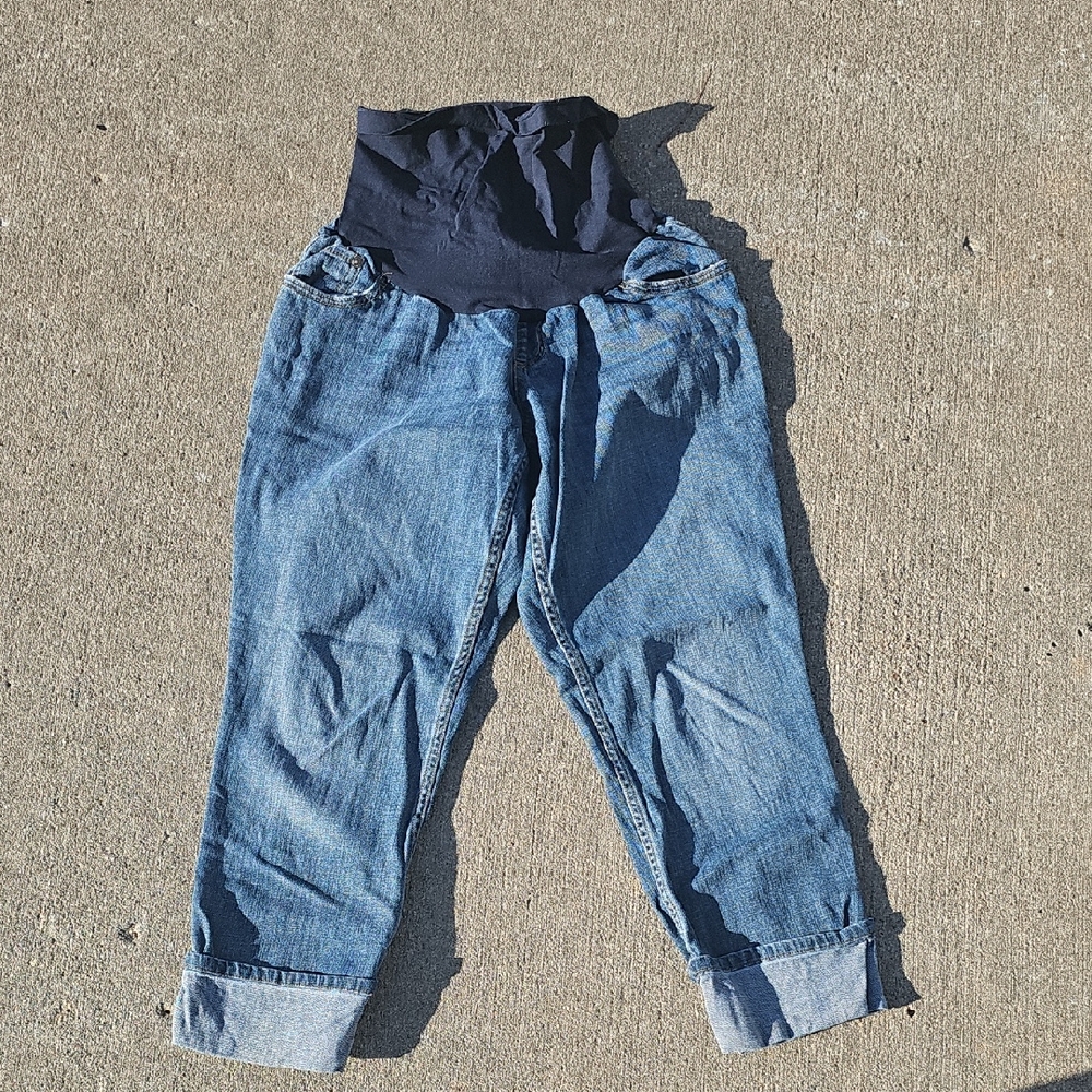 Stylish Blue Maternity Jeans